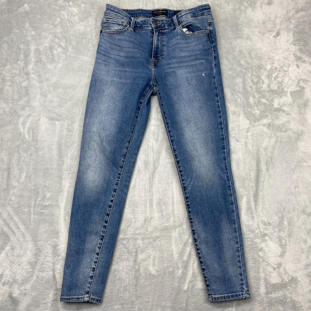 Lucky Brand Jeans Womens 10/30 (28x27) Blue Denim Mid-Rise Skinny Leg Outdoor